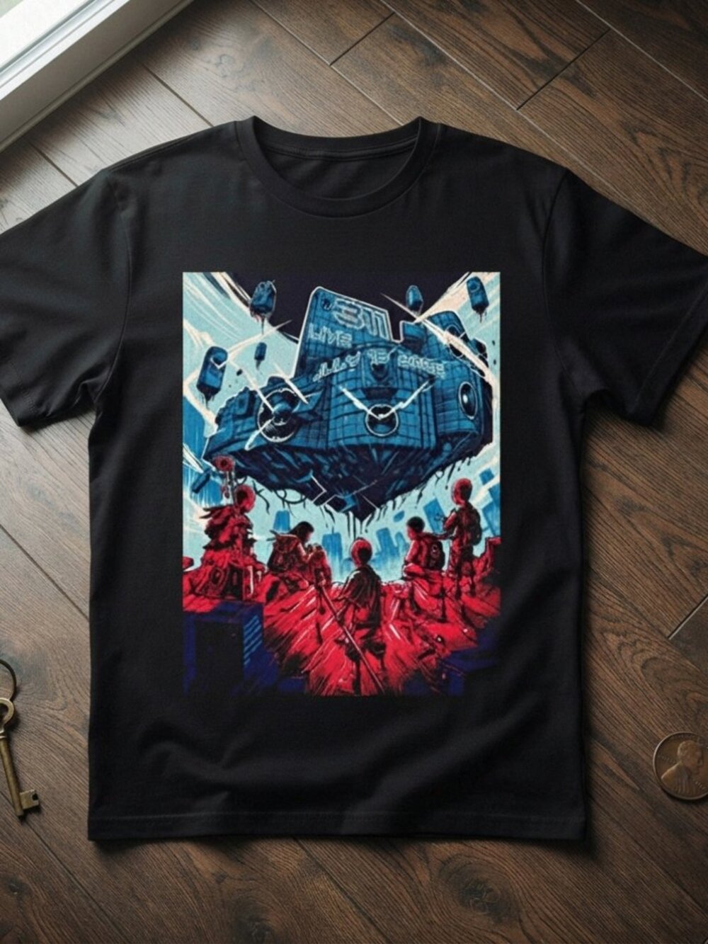 311 Band Live Concert Graphic Vintage Black T-Shirt